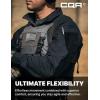 imageCQR Mens Combat Shirt Tactical 14 Zip Long Sleeve Military BDU Shirts Camo EDC Top with PocketsRaider Operator Navy
