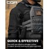 imageCQR Mens Combat Shirt Tactical 14 Zip Long Sleeve Military BDU Shirts Camo EDC Top with PocketsRaider Pro Black