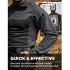 imageCQR Mens Combat Shirt Tactical 14 Zip Long Sleeve Military BDU Shirts Camo EDC Top with PocketsRaider Pro Charcoal
