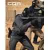 imageCQR Mens Combat Shirt Tactical 14 Zip Long Sleeve Military BDU Shirts Camo EDC Top with PocketsRaider Pro Charcoal