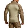 imageCQR Mens Combat Shirt Tactical 14 Zip Long Sleeve Military BDU Shirts Camo EDC Top with PocketsRaider Pro Cougar