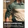 imageCQR Mens Combat Shirt Tactical 14 Zip Long Sleeve Military BDU Shirts Camo EDC Top with PocketsRaider Pro Green Kelp