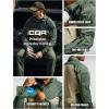 imageCQR Mens Combat Shirt Tactical 14 Zip Long Sleeve Military BDU Shirts Camo EDC Top with PocketsRaider Pro Green Kelp