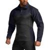 imageCQR Mens Combat Shirt Tactical 14 Zip Long Sleeve Military BDU Shirts Camo EDC Top with PocketsRaider Pro Operator Navy