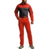 imageCQR Mens Combat Shirt Tactical 14 Zip Long Sleeve Military BDU Shirts Camo EDC Top with PocketsRaider Pro Rescue Orange