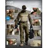 imageCQR Mens Combat Shirt Tactical 14 Zip Long Sleeve Military BDU Shirts Camo EDC Top with PocketsRaider Pro Soil Green