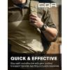 imageCQR Mens Combat Shirt Tactical 14 Zip Long Sleeve Military BDU Shirts Camo EDC Top with PocketsRaider Pro Soil Green