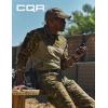 imageCQR Mens Combat Shirt Tactical 14 Zip Long Sleeve Military BDU Shirts Camo EDC Top with PocketsRaider Pro Utility Camo