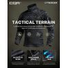imageCQR Mens Combat Shirt Tactical 14 Zip Long Sleeve Military BDU Shirts Camo EDC Top with PocketsRaider Pro Utility Camo Black