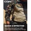 imageCQR Mens Combat Shirt Tactical 14 Zip Long Sleeve Military BDU Shirts Camo EDC Top with PocketsRaider Pro Woodland