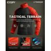 imageCQR Mens Combat Shirt Tactical 14 Zip Long Sleeve Military BDU Shirts Camo EDC Top with PocketsRaider Rescue Orange