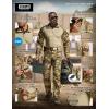 imageCQR Mens Combat Shirt Tactical 14 Zip Long Sleeve Military BDU Shirts Camo EDC Top with PocketsRaider Utility Camo