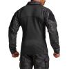 imageCQR Mens Combat Shirt Tactical 14 Zip Long Sleeve Military BDU Shirts Camo EDC Top with PocketsRaider Utility Camo Black
