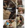 imageCQR Mens Combat Shirt Tactical 14 Zip Long Sleeve Military BDU Shirts Camo EDC Top with PocketsRaider Woodland