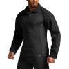 imageCQR Mens Combat Shirt Tactical 14 Zip Long Sleeve Military BDU Shirts Camo EDC Top with PocketsTac Chill Black