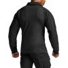 imageCQR Mens Combat Shirt Tactical 14 Zip Long Sleeve Military BDU Shirts Camo EDC Top with PocketsTac Chill Black