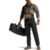 imageCQR Mens Combat Shirt Tactical 14 Zip Long Sleeve Military BDU Shirts Camo EDC Top with PocketsTac Chill Charcoal