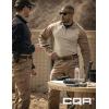 imageCQR Mens Combat Shirt Tactical 14 Zip Long Sleeve Military BDU Shirts Camo EDC Top with PocketsTac Chill Cougar
