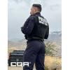 imageCQR Mens Combat Shirt Tactical 14 Zip Long Sleeve Military BDU Shirts Camo EDC Top with PocketsWoven Chest Coyote