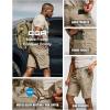 imageCQR Mens Flex Casual Cargo Shorts Lightweight Water Resistant Golf Shorts Stretch Tactical Work Shorts with MultiPocketNegotiator Alamo Khaki