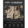 imageCQR Mens Flex Casual Cargo Shorts Lightweight Water Resistant Golf Shorts Stretch Tactical Work Shorts with MultiPocketNegotiator Alamo Khaki