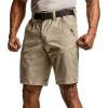 imageCQR Mens Flex Casual Cargo Shorts Lightweight Water Resistant Golf Shorts Stretch Tactical Work Shorts with MultiPocketNegotiator Alamo Khaki