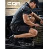 imageCQR Mens Flex Casual Cargo Shorts Lightweight Water Resistant Golf Shorts Stretch Tactical Work Shorts with MultiPocketNegotiator Black