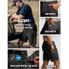 imageCQR Mens Flex Casual Cargo Shorts Lightweight Water Resistant Golf Shorts Stretch Tactical Work Shorts with MultiPocketNegotiator Black