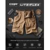imageCQR Mens Flex Casual Cargo Shorts Lightweight Water Resistant Golf Shorts Stretch Tactical Work Shorts with MultiPocketNegotiator Cougar
