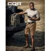 imageCQR Mens Flex Casual Cargo Shorts Lightweight Water Resistant Golf Shorts Stretch Tactical Work Shorts with MultiPocketNegotiator Cougar