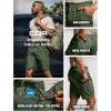 imageCQR Mens Flex Casual Cargo Shorts Lightweight Water Resistant Golf Shorts Stretch Tactical Work Shorts with MultiPocketNegotiator Green Kelp