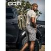 imageCQR Mens Flex Casual Cargo Shorts Lightweight Water Resistant Golf Shorts Stretch Tactical Work Shorts with MultiPocketNegotiator Stone