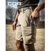 imageCQR Mens Flex Casual Cargo Shorts Lightweight Water Resistant Golf Shorts Stretch Tactical Work Shorts with MultiPocketSentinel Alamo Khaki