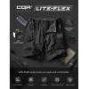 imageCQR Mens Flex Casual Cargo Shorts Lightweight Water Resistant Golf Shorts Stretch Tactical Work Shorts with MultiPocketSentinel Black