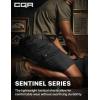 imageCQR Mens Flex Casual Cargo Shorts Lightweight Water Resistant Golf Shorts Stretch Tactical Work Shorts with MultiPocketSentinel Black