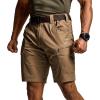 imageCQR Mens Flex Casual Cargo Shorts Lightweight Water Resistant Golf Shorts Stretch Tactical Work Shorts with MultiPocketSentinel Cougar