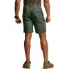 imageCQR Mens Flex Casual Cargo Shorts Lightweight Water Resistant Golf Shorts Stretch Tactical Work Shorts with MultiPocketSentinel Green Kelp
