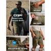 imageCQR Mens Flex Casual Cargo Shorts Lightweight Water Resistant Golf Shorts Stretch Tactical Work Shorts with MultiPocketSentinel Soil Green