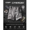 imageCQR Mens Flex Casual Cargo Shorts Lightweight Water Resistant Golf Shorts Stretch Tactical Work Shorts with MultiPocketSentinel Stone