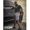 imageCQR Mens Flex Casual Cargo Shorts Lightweight Water Resistant Golf Shorts Stretch Tactical Work Shorts with MultiPocketSentinel Stone