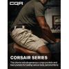imageCQR Mens Flex Casual Cargo Shorts Lightweight Water Resistant Golf Shorts Stretch Tactical Work Shorts with MultiPocketTac Alamo Khaki