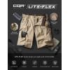 imageCQR Mens Flex Casual Cargo Shorts Lightweight Water Resistant Golf Shorts Stretch Tactical Work Shorts with MultiPocketTac Alamo Khaki