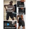 imageCQR Mens Flex Casual Cargo Shorts Lightweight Water Resistant Golf Shorts Stretch Tactical Work Shorts with MultiPocketTac Black