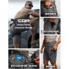 imageCQR Mens Flex Casual Cargo Shorts Lightweight Water Resistant Golf Shorts Stretch Tactical Work Shorts with MultiPocketTac Charcoal