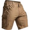 imageCQR Mens Flex Casual Cargo Shorts Lightweight Water Resistant Golf Shorts Stretch Tactical Work Shorts with MultiPocketTac Cougar