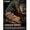imageCQR Mens Flex Casual Cargo Shorts Lightweight Water Resistant Golf Shorts Stretch Tactical Work Shorts with MultiPocketTac Cougar