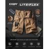 imageCQR Mens Flex Casual Cargo Shorts Lightweight Water Resistant Golf Shorts Stretch Tactical Work Shorts with MultiPocketTac Cougar