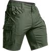 imageCQR Mens Flex Casual Cargo Shorts Lightweight Water Resistant Golf Shorts Stretch Tactical Work Shorts with MultiPocketTac Green Kelp