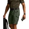 imageCQR Mens Flex Casual Cargo Shorts Lightweight Water Resistant Golf Shorts Stretch Tactical Work Shorts with MultiPocketTac Green Kelp