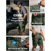 imageCQR Mens Flex Casual Cargo Shorts Lightweight Water Resistant Golf Shorts Stretch Tactical Work Shorts with MultiPocketTac Green Kelp